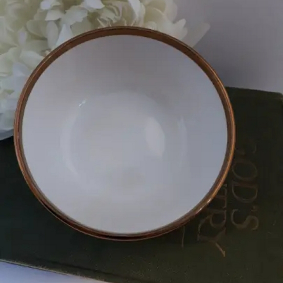 Old Foley Trinket bowl Mid century Gold Luster 1950s Vintage - Picture 3 of 4